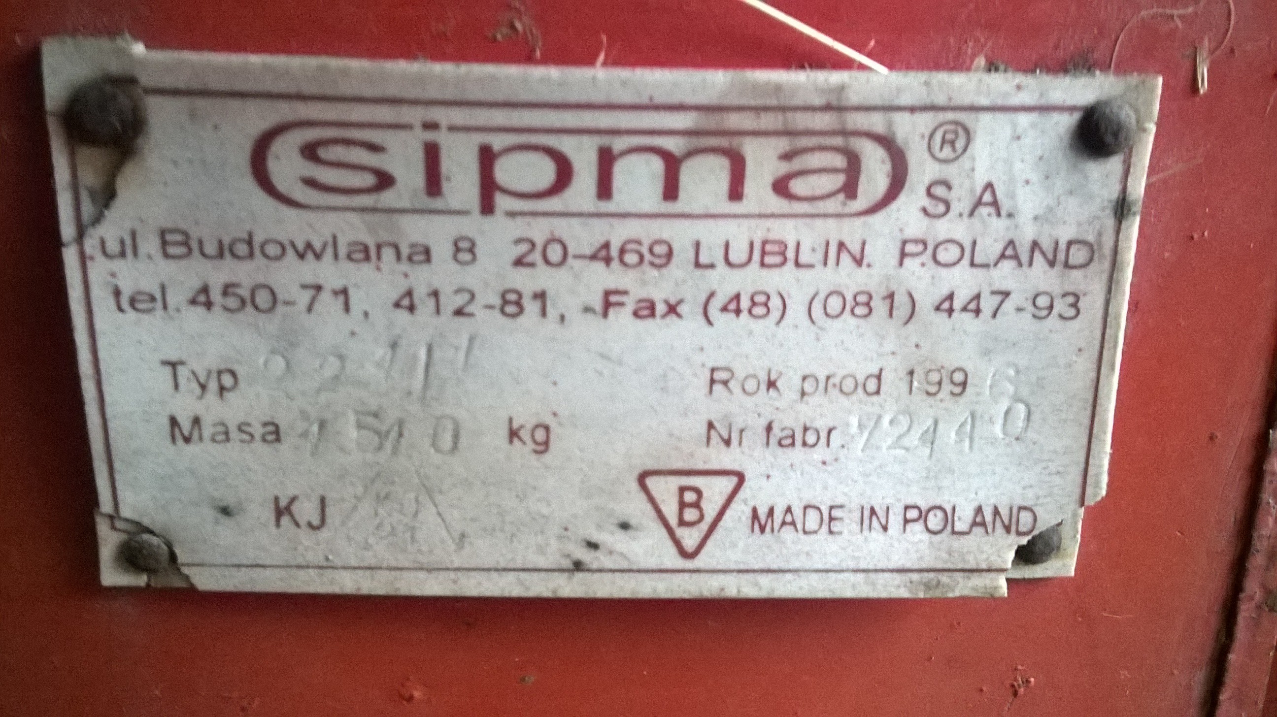 sprzedam prase sipma z224/1