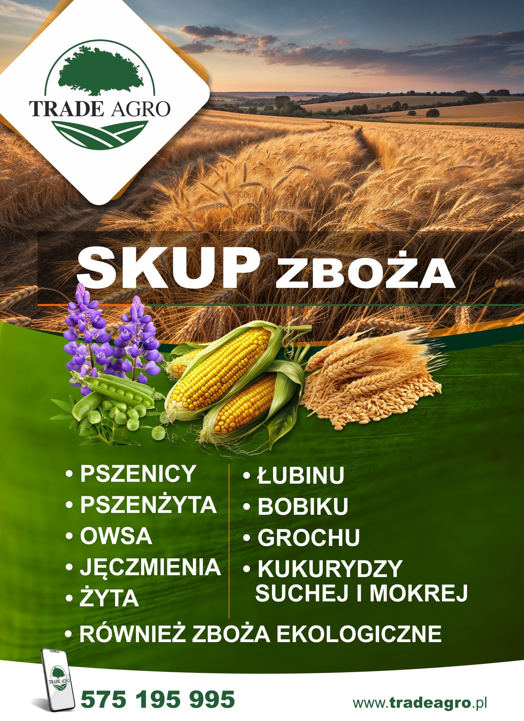 kupię zboża ekologiczne