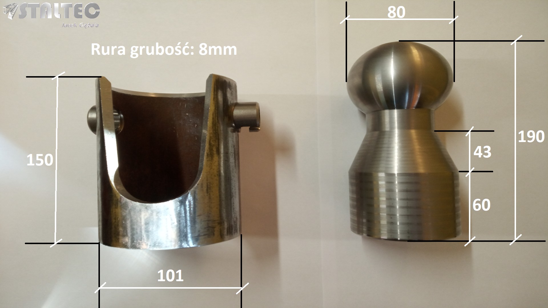 Kule do wywrotu, wywrot, kula fi 50,60,80 KOMPLET  — zdjęcie 2