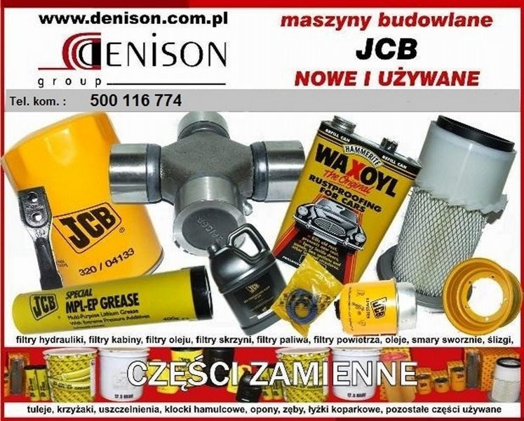 Części zamienne do maszyn JCB