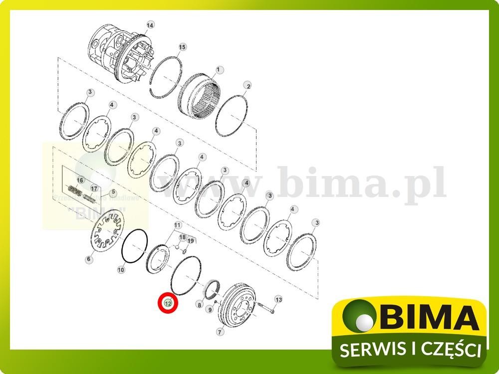 Uszczelniacz John Deere 4055,4250,4255,4450,4455,4560