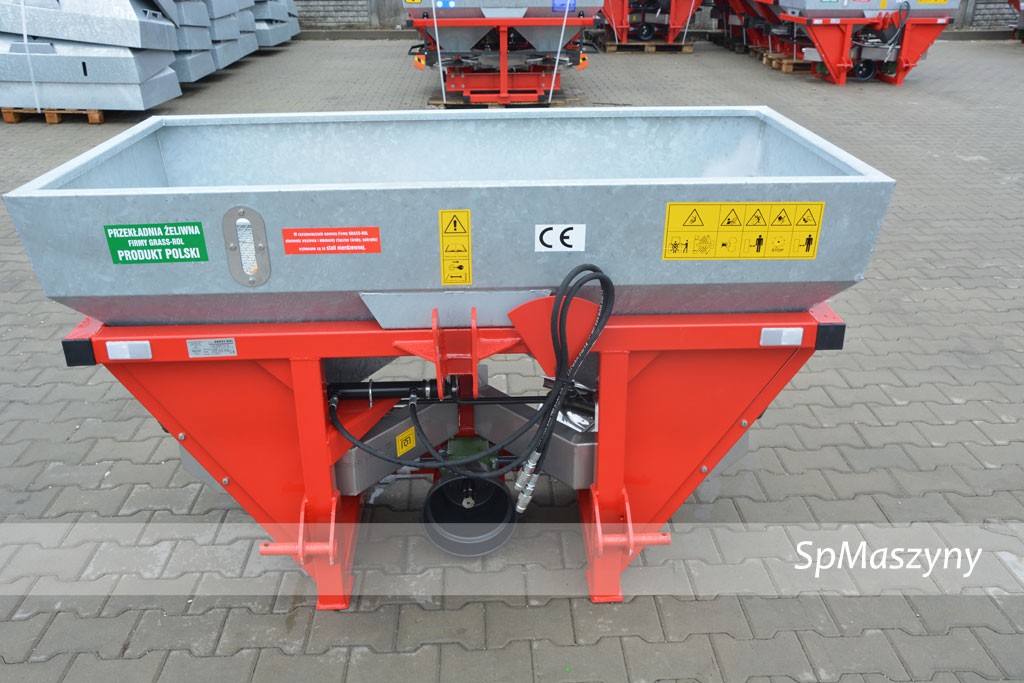 Rozsiewacz do nawozów dwu tarczowy OCYNKOWANY Grass rol Hydraulika  — zdjęcie 4