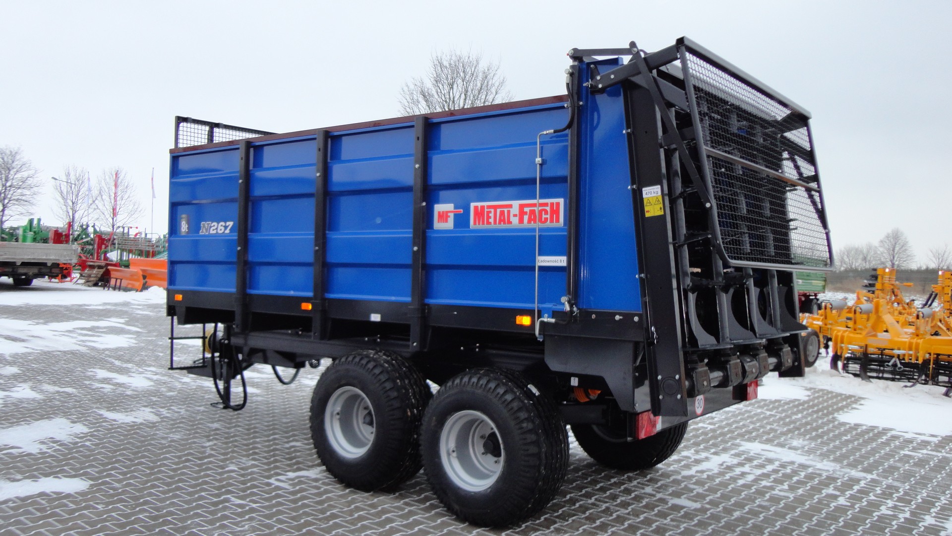 Rozrzutnik obornika N267 Metal-Fach 8t tandem pionowy adapter — zdjęcie 6