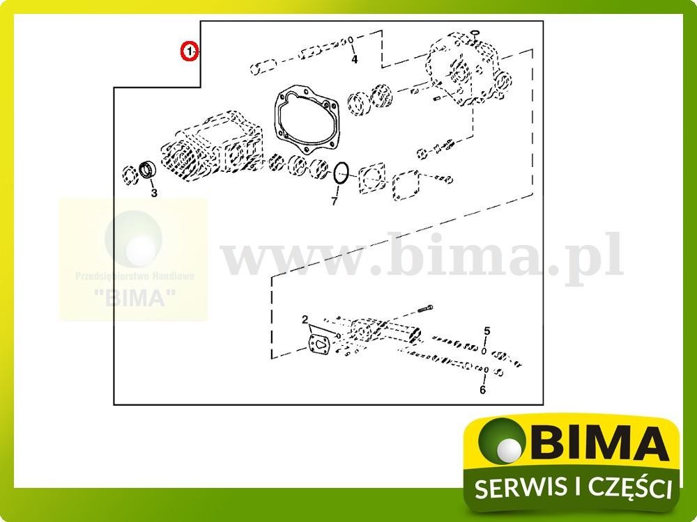 Zestaw uszczelniający pompa hydrauliczna John Deere 8210 — zdjęcie 2