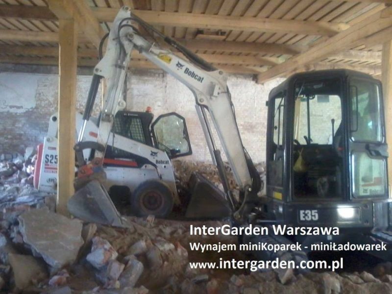 Minikoparka - wykopy prace zieme InterGarden Warszawa — zdjęcie 2