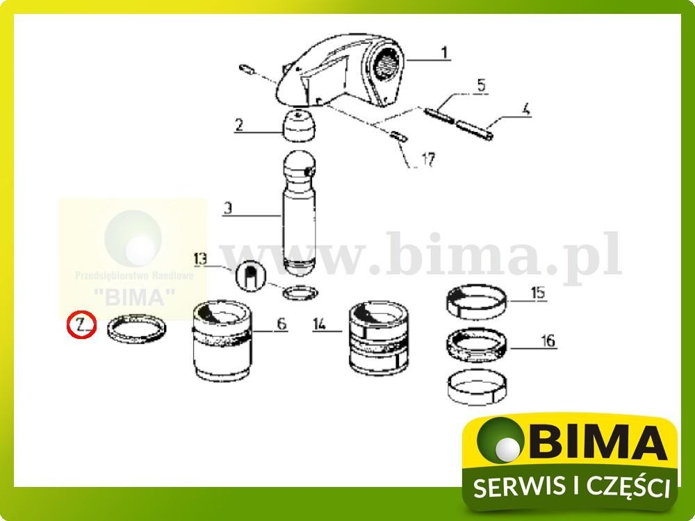 Uszczelniacz siłownika Renault CLAAS 851,851-4,95-12 — zdjęcie 3
