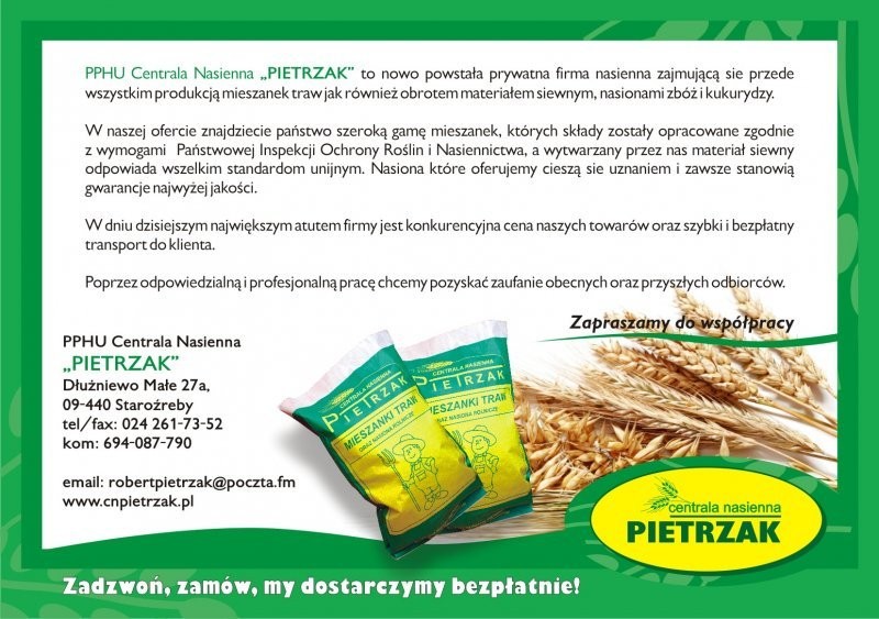 Mieszanki traw, koniczyna biała, czerwona