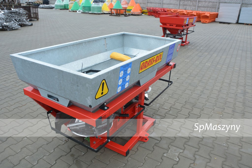 Rozsiewacz do nawozów dwu tarczowy OCYNKOWANY Grass rol Hydraulika  — zdjęcie 6