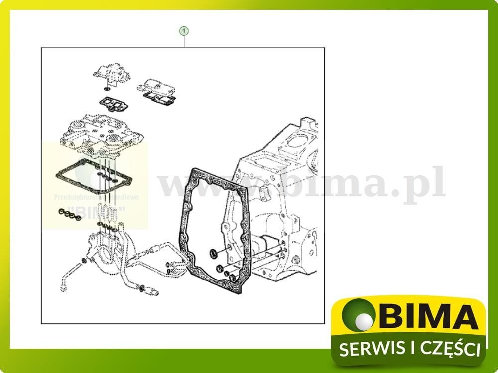 Zestaw uszczelek skrzyni biegów John Deere 1640,1750 — zdjęcie 1