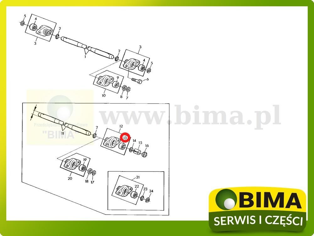 Tulejka wałka łącznika dolnego John Deere 1640,1840 — zdjęcie 2