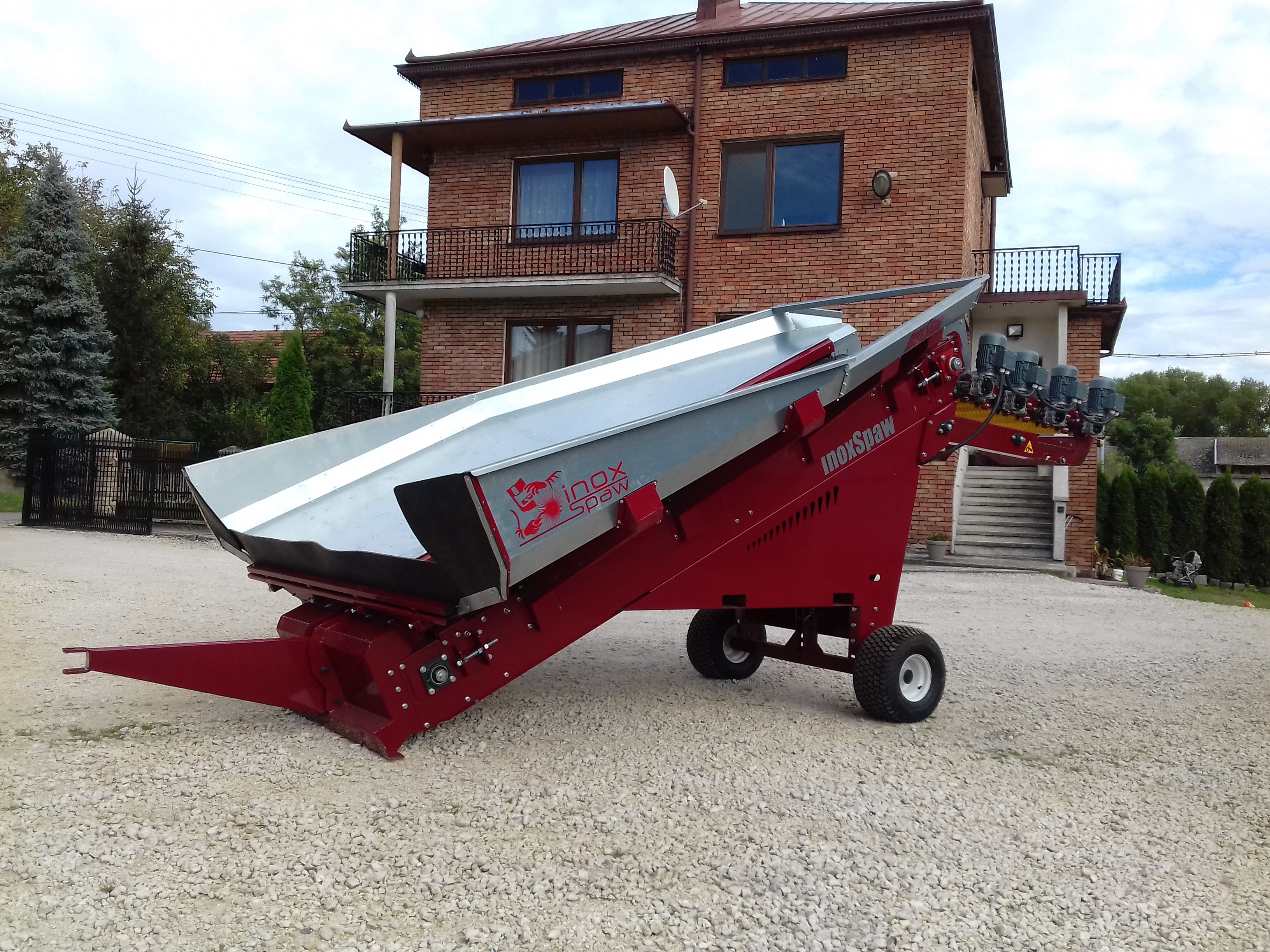 Kosz przyjęciowy T800 N7N receiving hopper bunkier rolki spiralne  — zdjęcie 2