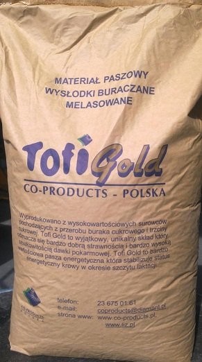 Wysłodki buraczane melasowane tofi gold