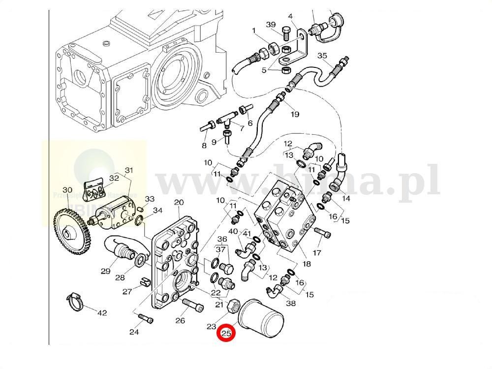 Filtr oleju hydrauliki hydrauliczny Renault CLAAS Arion 5 — zdjęcie 2