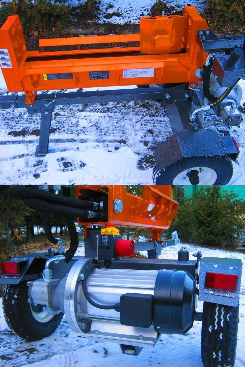 ŁUPARKA HYDRAULICZNA Double Action: nacisk 20/17t, silnik 2,2 kW, 62cm — zdjęcie 1