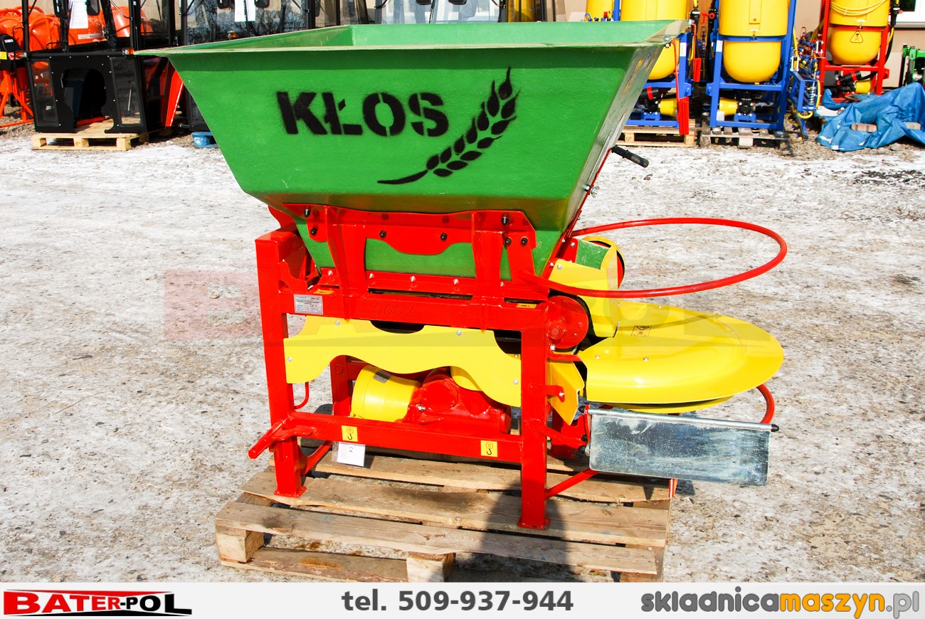 Rozsiewacz nawozowo – wapniowy „KŁOS” NO21/1 jednotarczowy 400Kg — zdjęcie 4