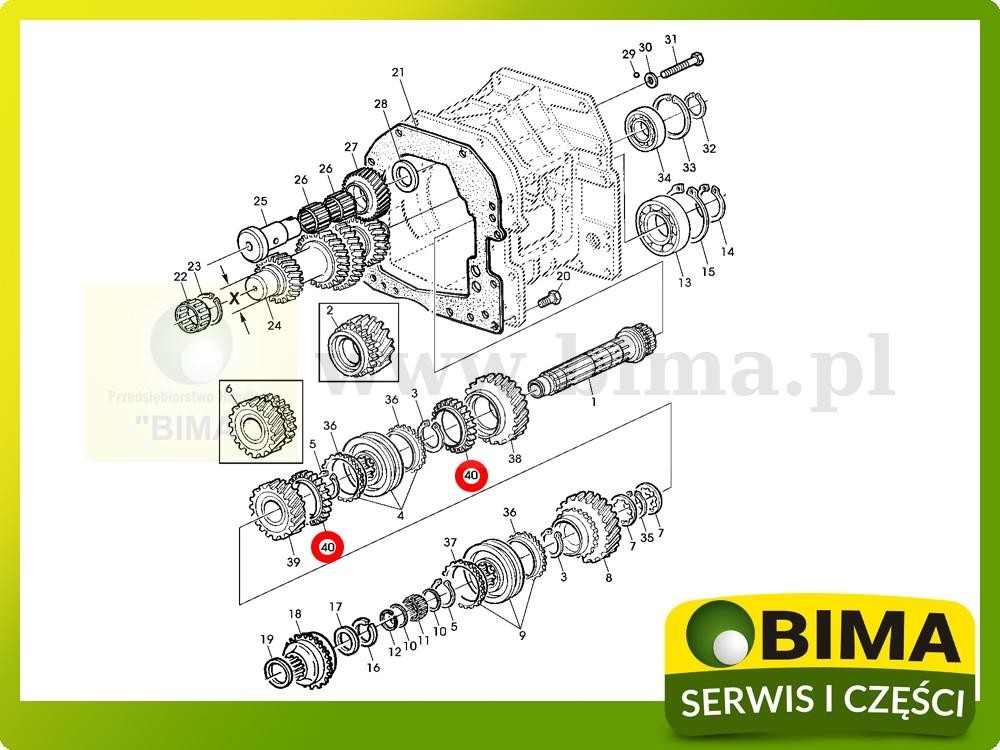 Pierścień synchronizatora John Deere 6534,6130,6230