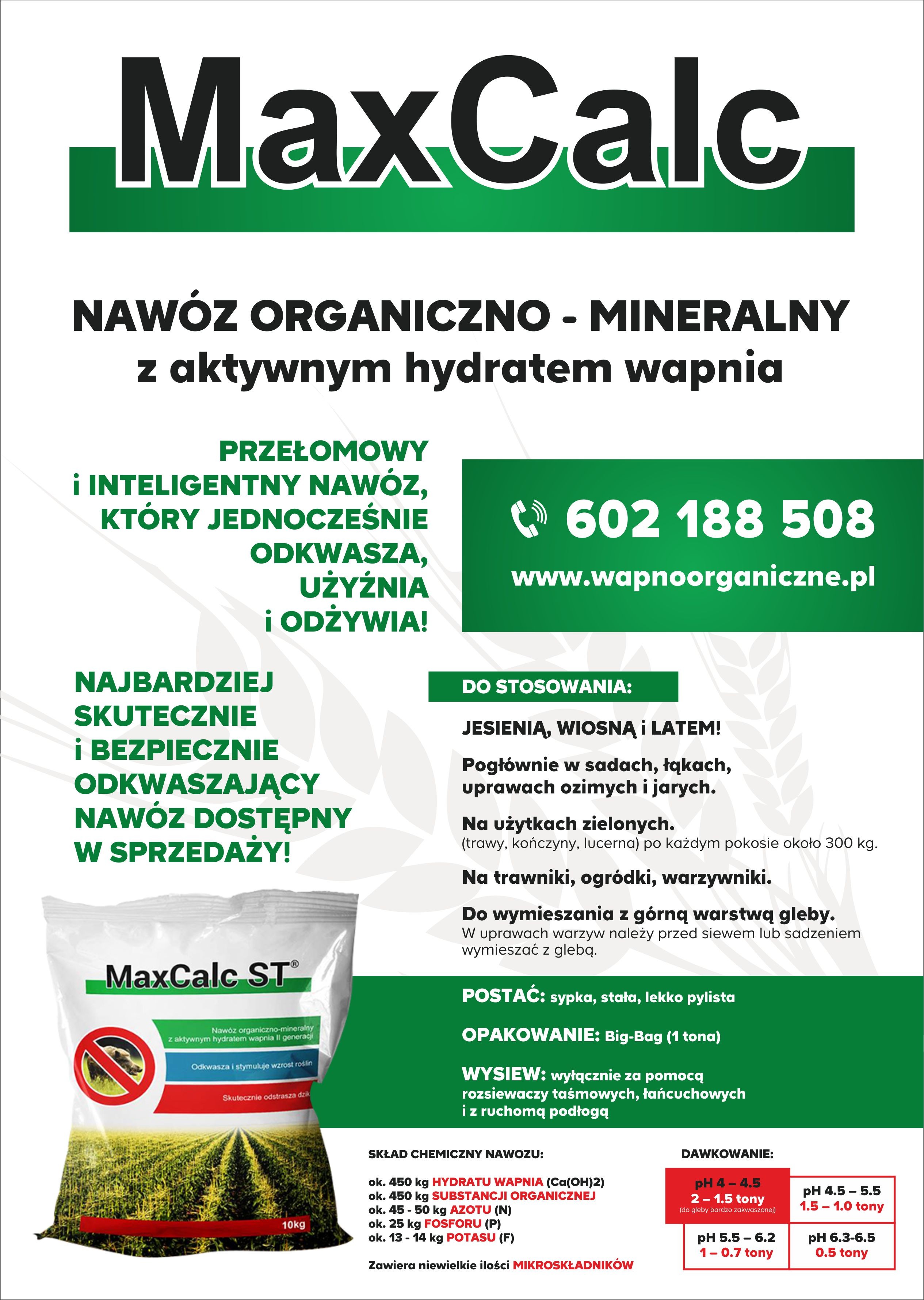 WAPNO ORGANICZNE MAX CALC odkwasza już po 14 dniach — zdjęcie 4