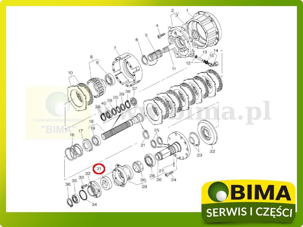 Mikropompka sprzęgła mokrego Massey Ferguson 3635,3645 — zdjęcie 2