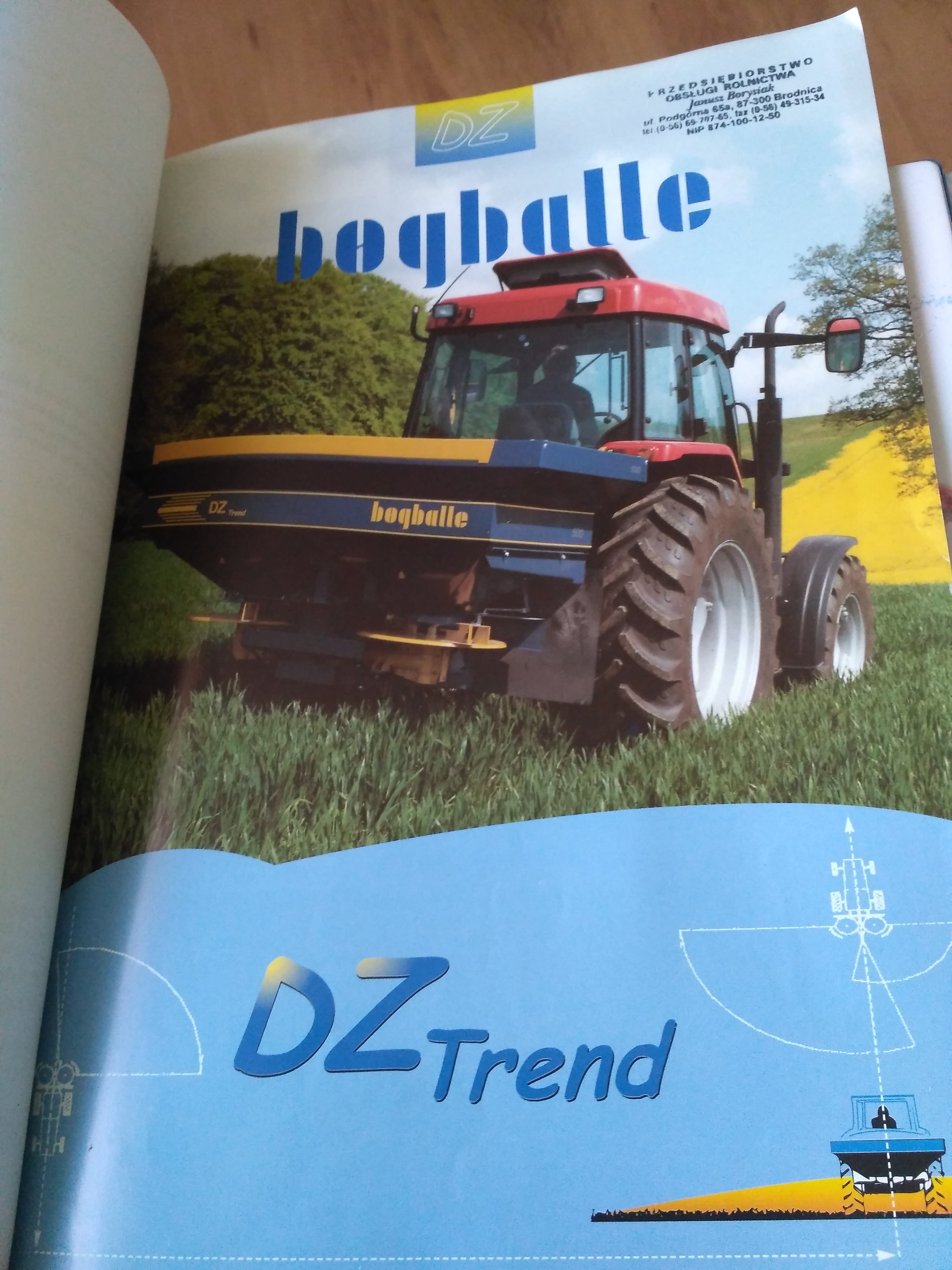 ROZSIEWACZ NAWOZÓW BOGBALLE DZ TREND SKRZYNIA 1000L ROK 2001 — zdjęcie 7