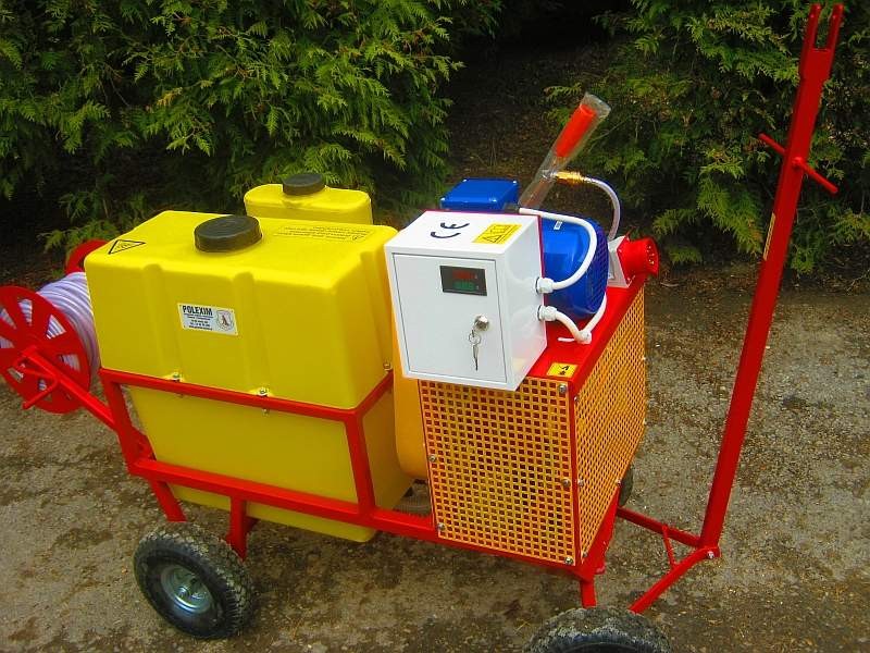 OPRYSKIWACZ ELEKTRYCZNY WÓZKOWY 80L, SILNIK 3 kW, 14-22l/min — zdjęcie 4