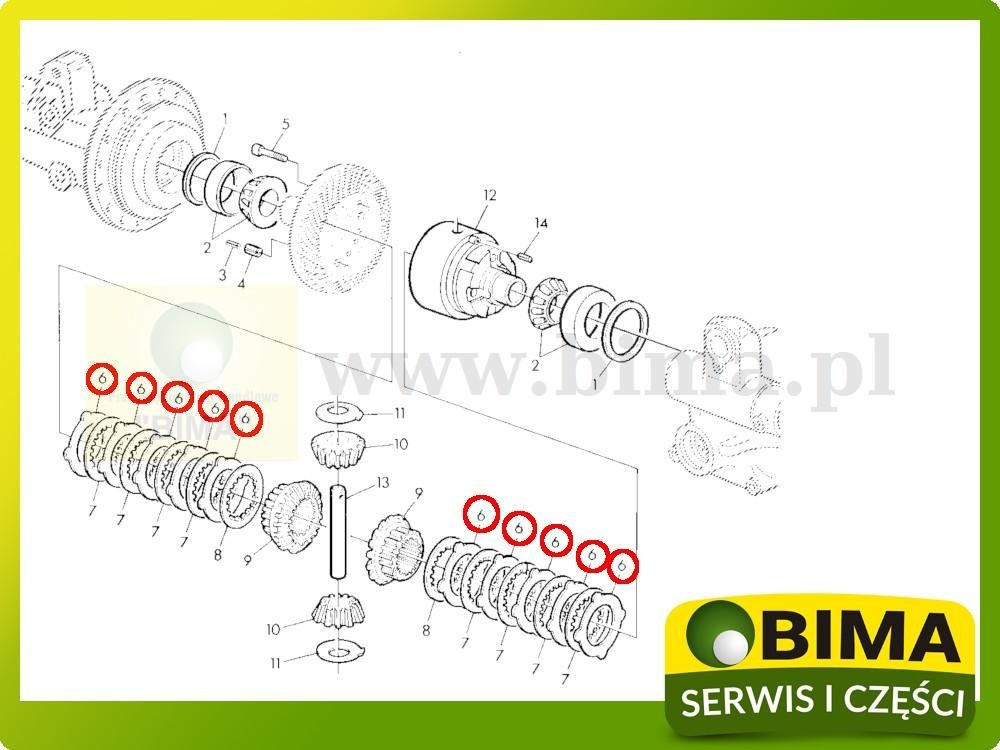 Przekładka mechanizmu różnicowego John Deere 6910,6405 — zdjęcie 2