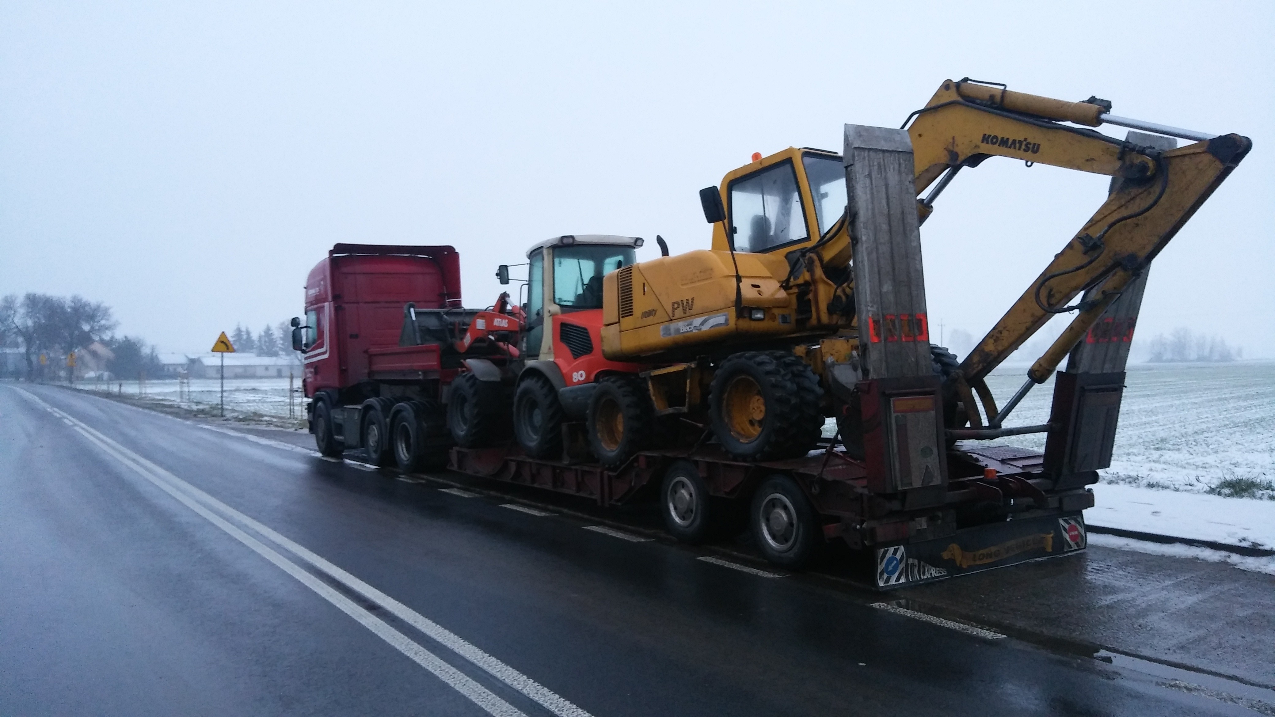 Transport koparek ładowarek maszyn  JCB KOMATSU DOOSAN — zdjęcie 2