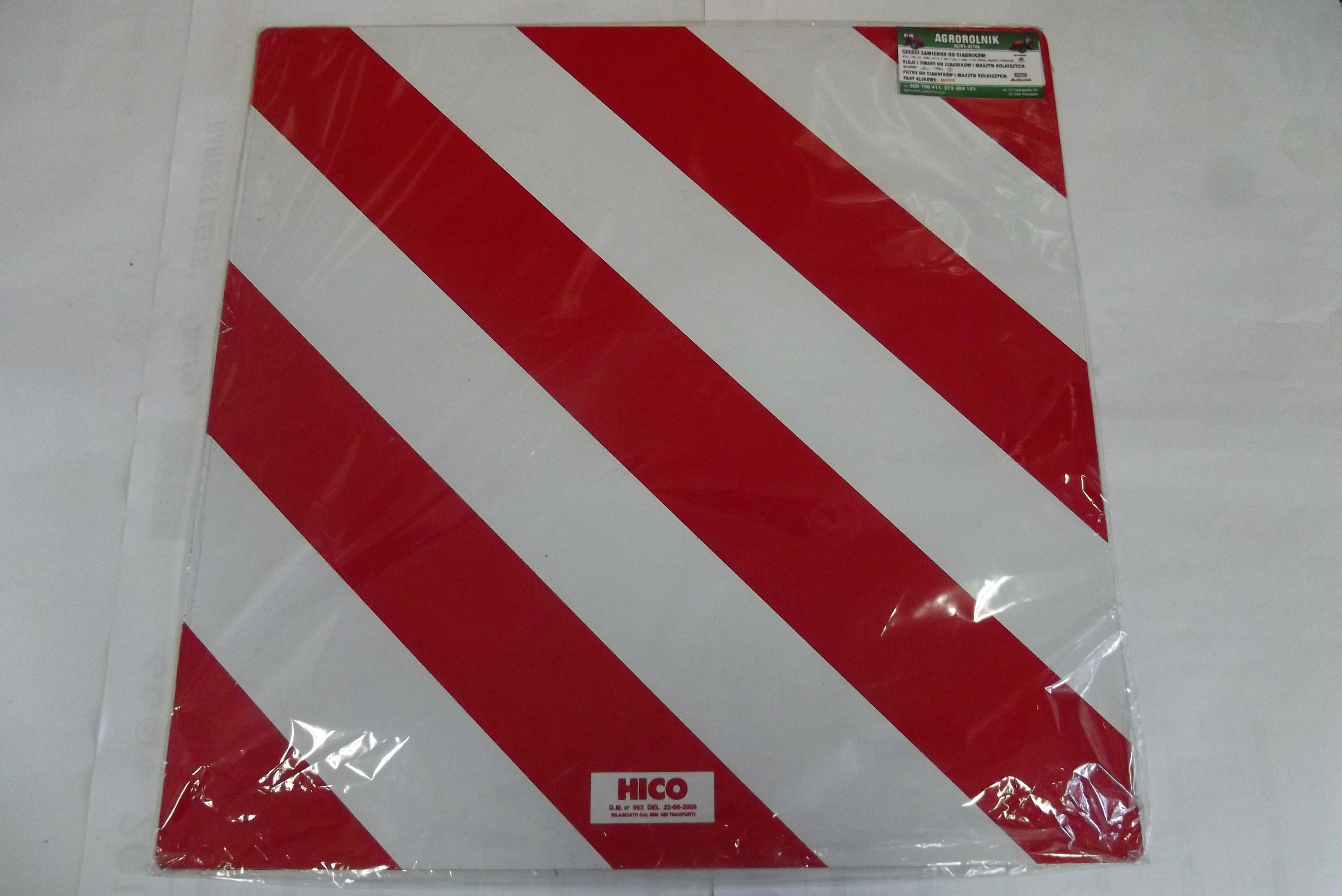 Tablica ponadgabartyowa 500 mm x 500 mm    — zdjęcie 1