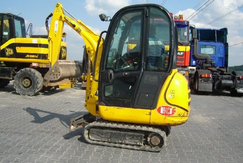 Mini koparka JCB 8014 OSZKLONA KABINA. Stan super! TANIO; — zdjęcie 1