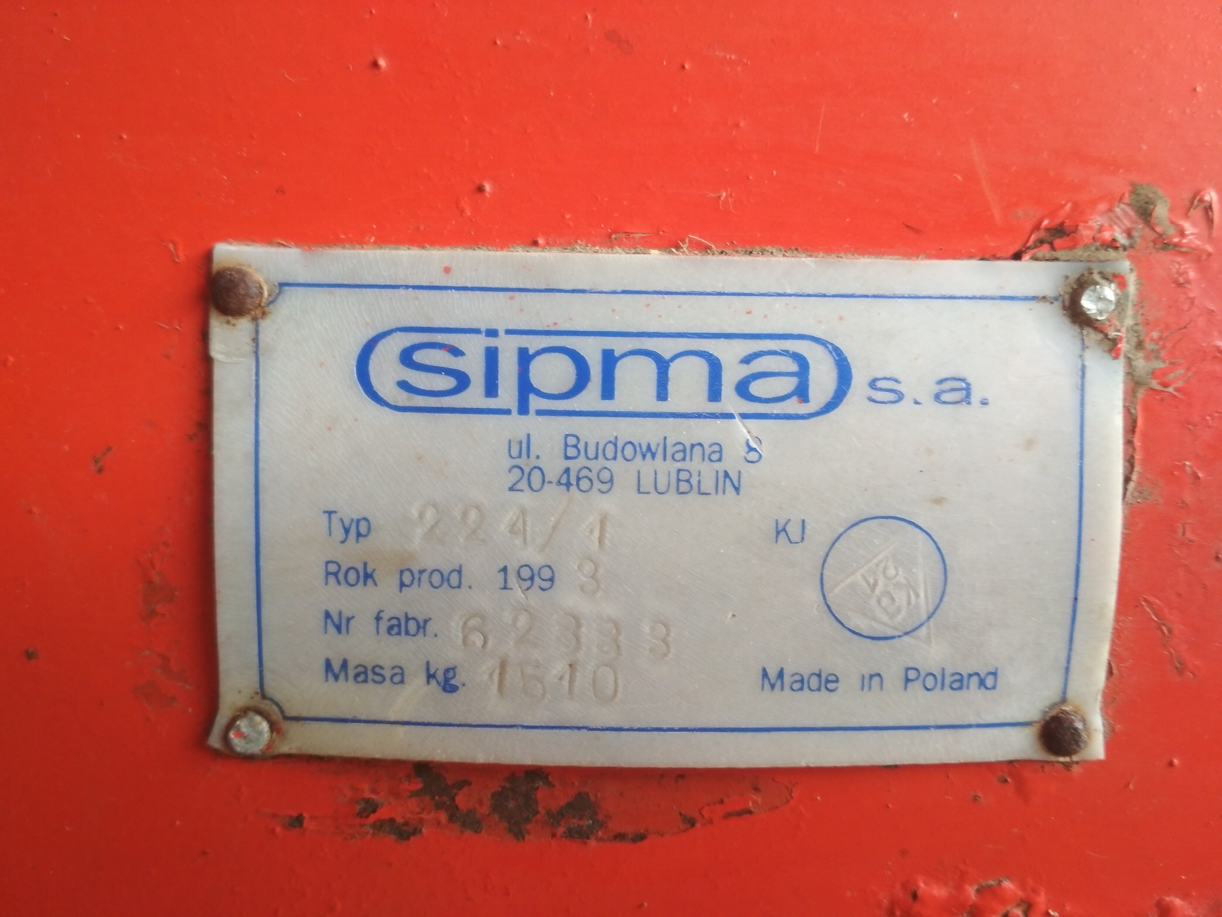 Prasa Kostkująca Sipma Z-224/1 Bardzo Dobry Stan — zdjęcie 5