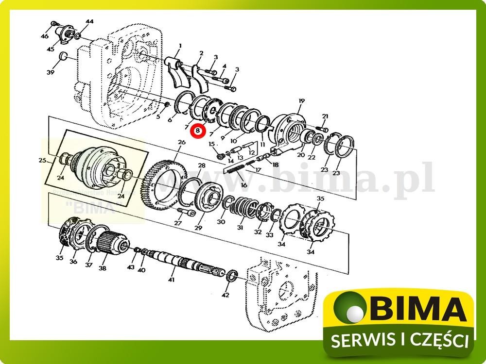 Tarcza wom John Deere 1350,1550,1640,1750,1840,1850 — zdjęcie 2