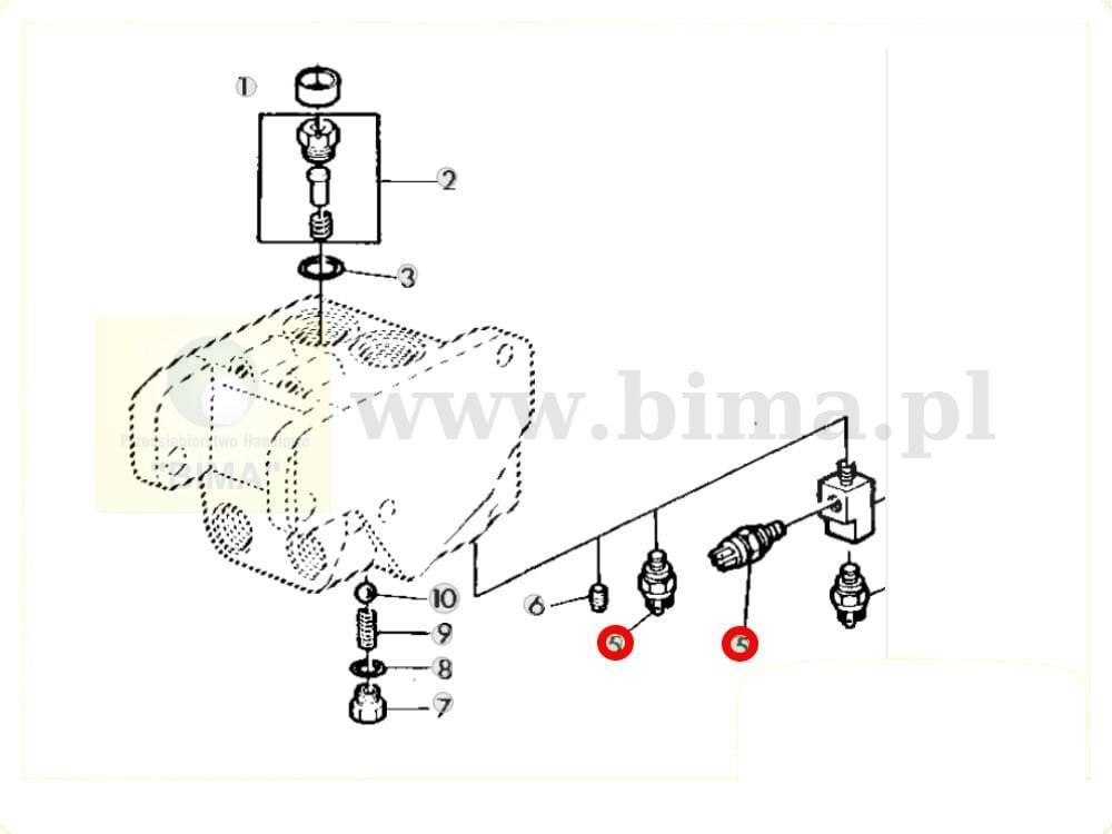 Czujnik stopu John Deere 6325,6330,6425,6430,6525,6530 — zdjęcie 2
