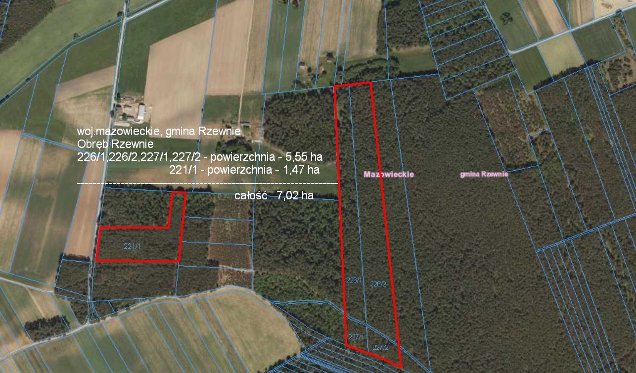Sprzedam las z gruntem 7,02 ha — zdjęcie 1