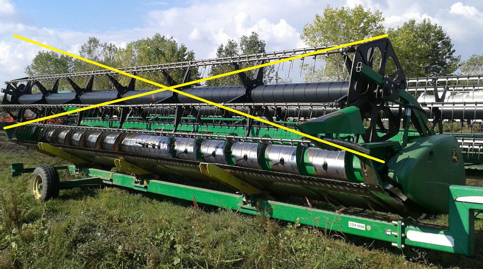 WÓZEK TRANSPORTOWY ZURN - JOHN DEERE 630R - 2009 ROK — zdjęcie 1
