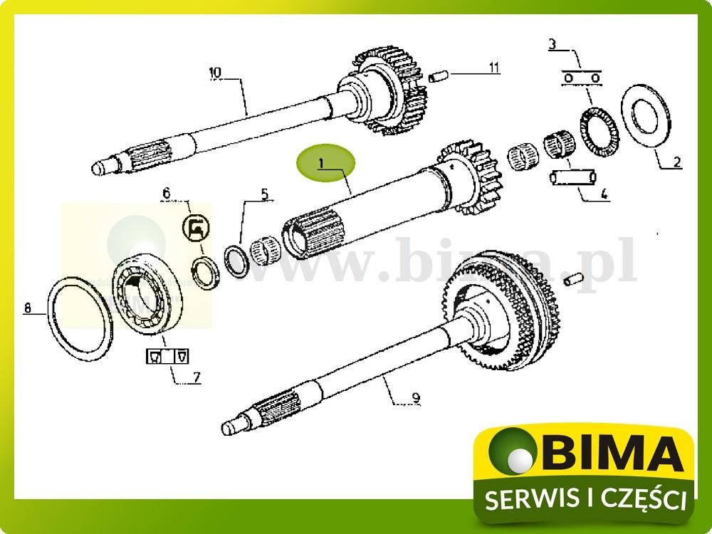 Używany wałek sprzęgłowy Renault CLAAS 145-14,145-54 — zdjęcie 4