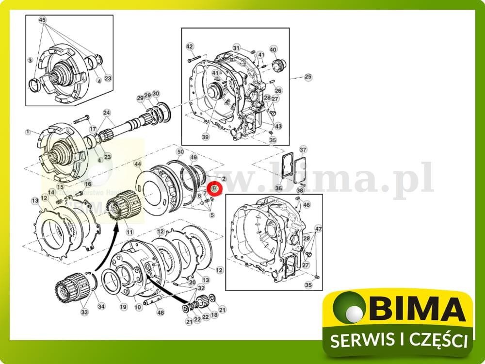 Zestaw uszczelnień tłoka sprzęgła John Deere 7400,7410 — zdjęcie 2