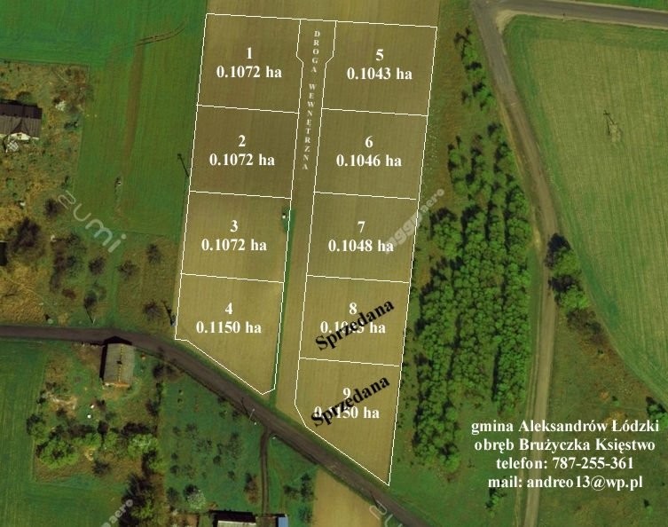 Sprzedam działke budowlaną 1046 m2 (Księstwo) — zdjęcie 3