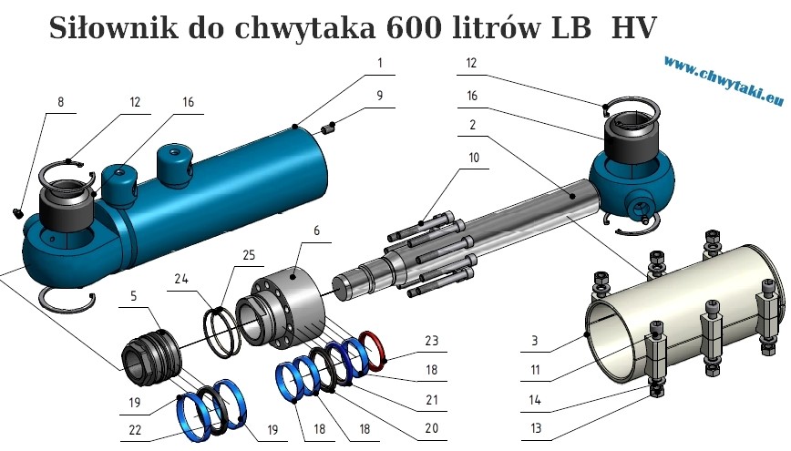 Części do chwytaka do złomu  — zdjęcie 1