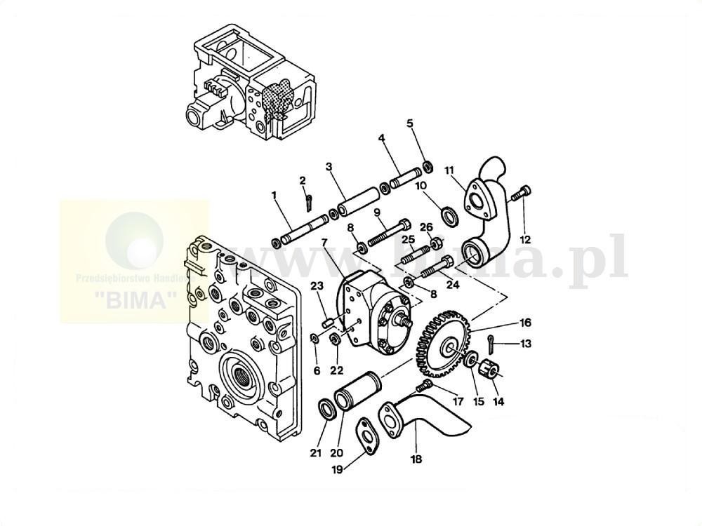 Pompa hydrauliczna BIMA5341 MF Massey Ferguson 8130,8140 — zdjęcie 3