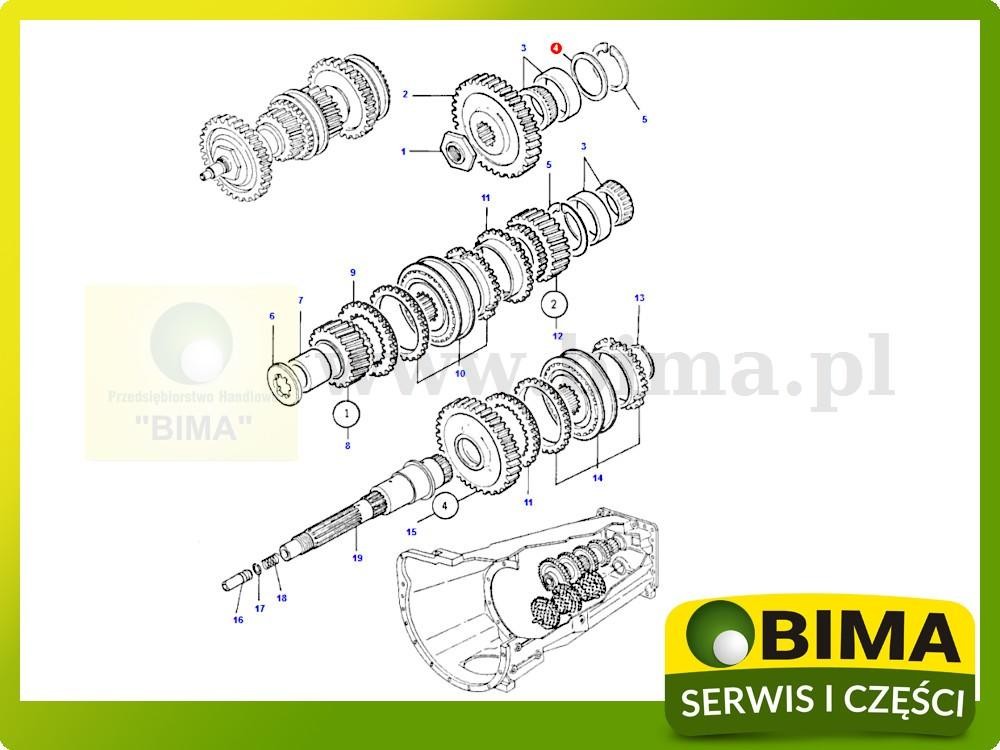 Podkładka regulacyjna wałka Massey Ferguson 6190,6235 — zdjęcie 2