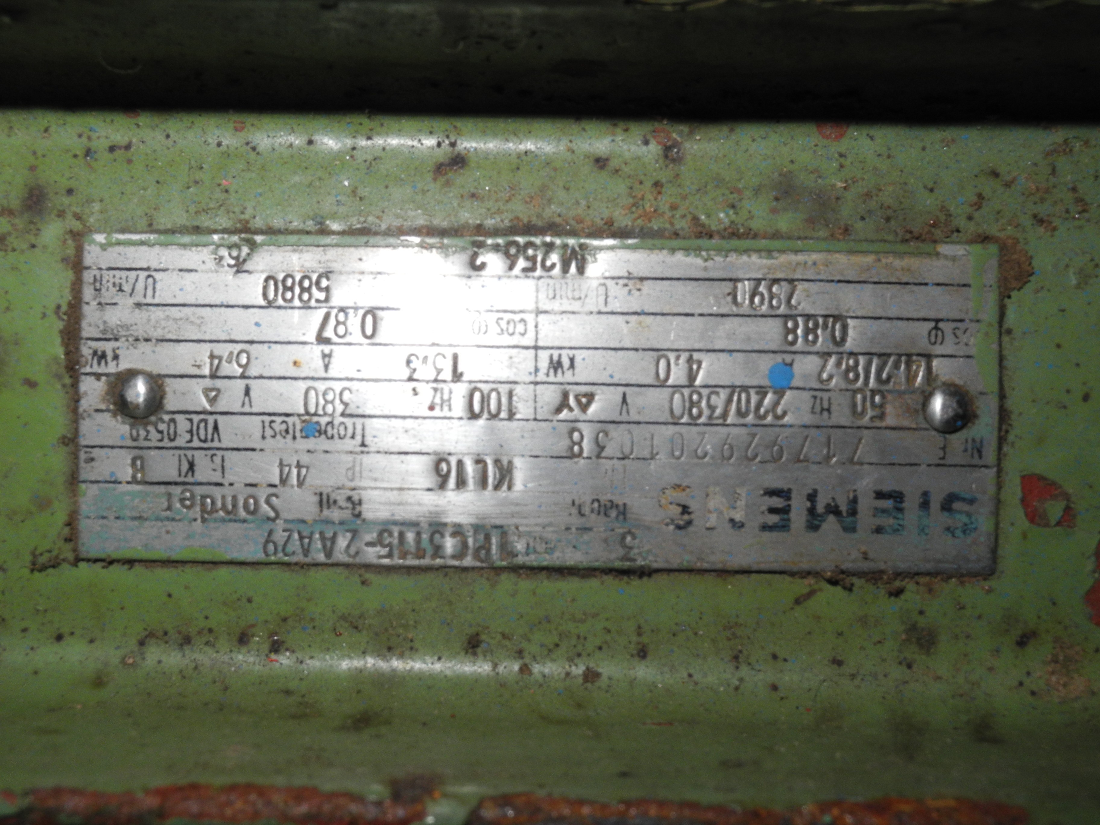 silnik elektryczny Siemens 4kw- 6,4 kw — zdjęcie 2