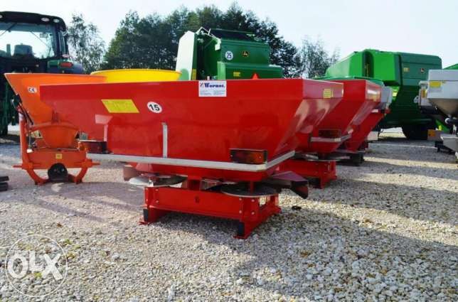 Rozsiewacz nawozów 2-tarczowy Woprol 600 kg MALOWANY — zdjęcie 3