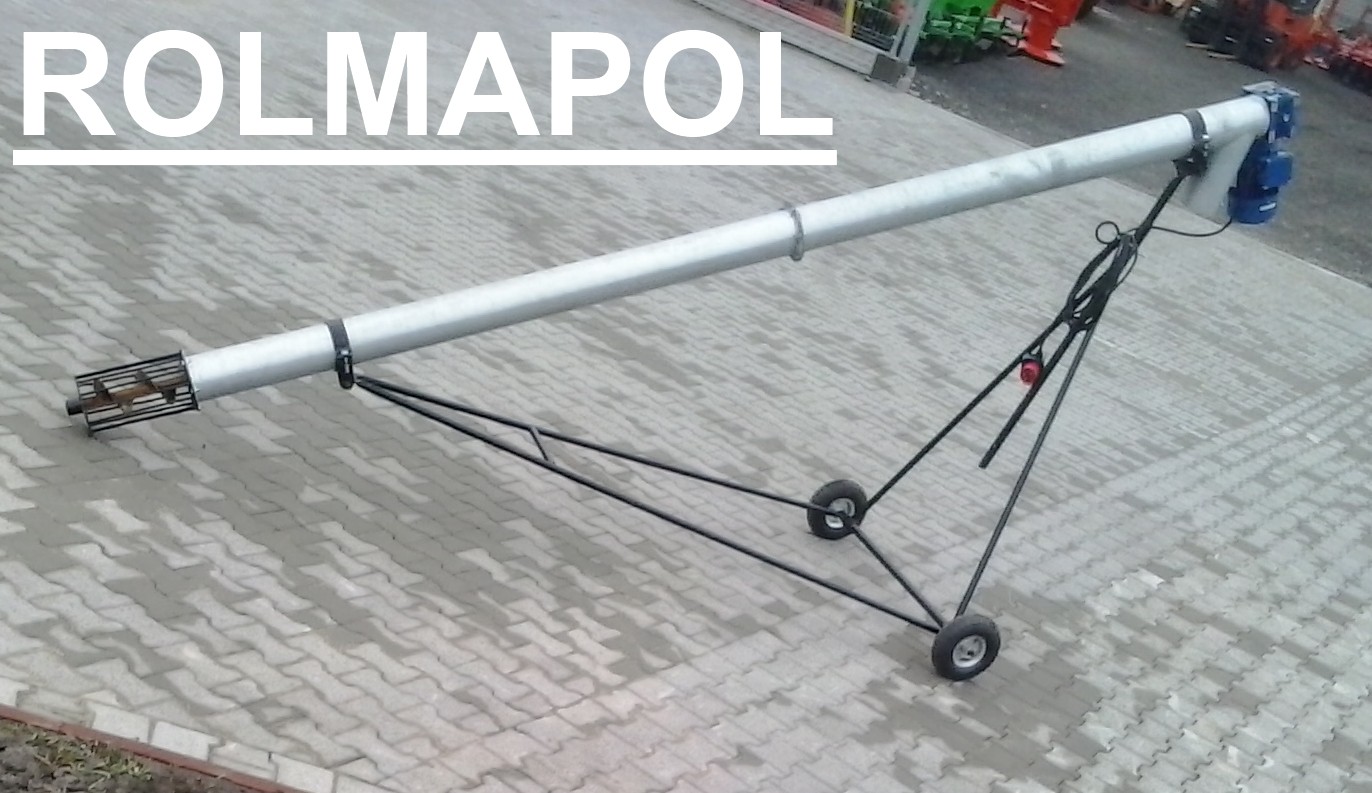 Żmijki, ocynk, Przenośnik Zbożowy napęd przez reduktor ROLMAPOL