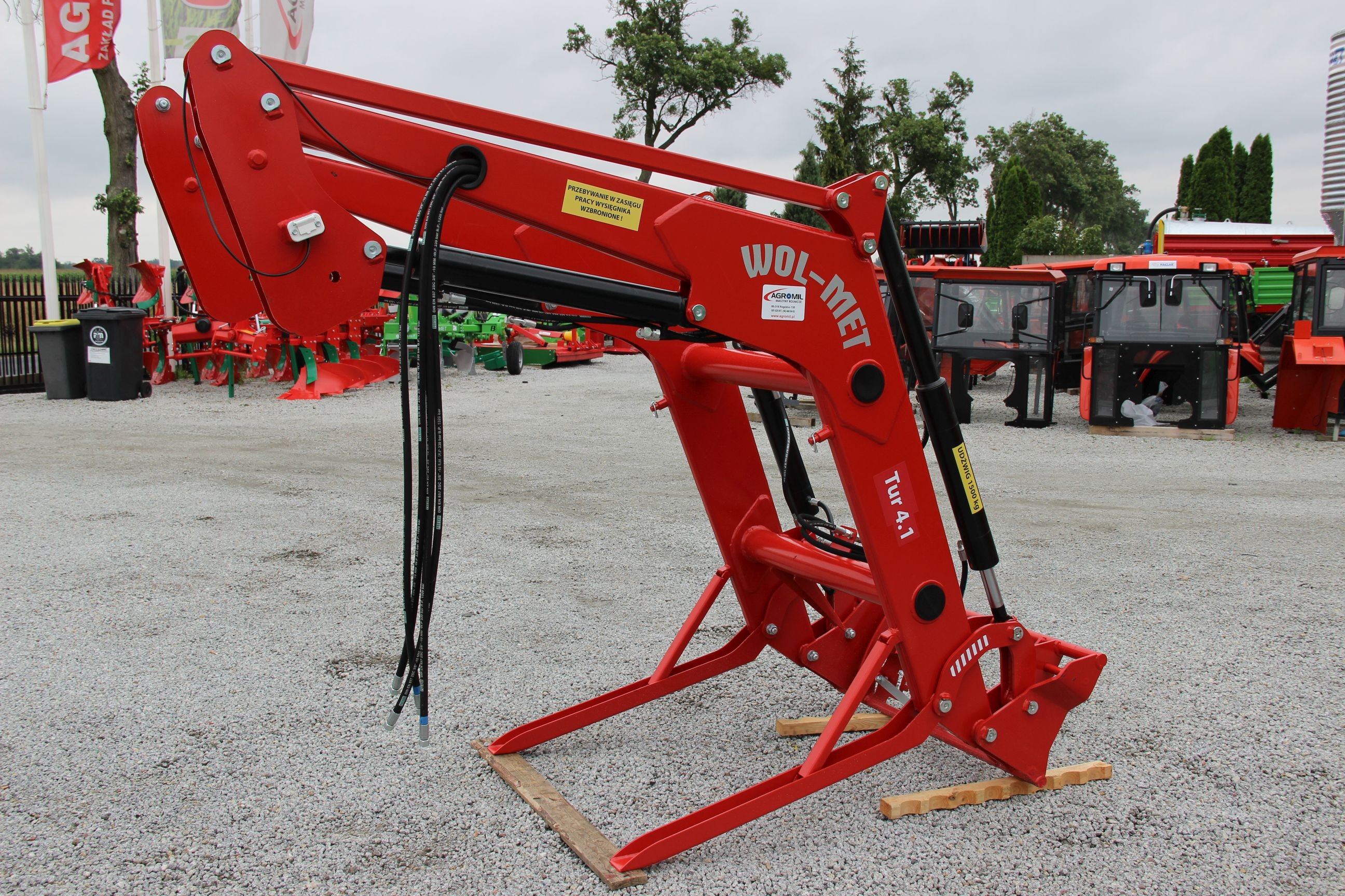 Ładowacz czołowy TUR-4 udźwig 1500kg nowy model- euroramka U912  902 z — zdjęcie 4