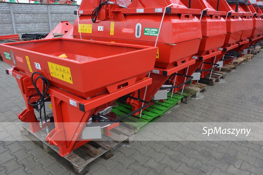 Rozsiewacz do nawozów dwu tarczowy OCYNKOWANY Grass rol Hydraulika  — zdjęcie 3
