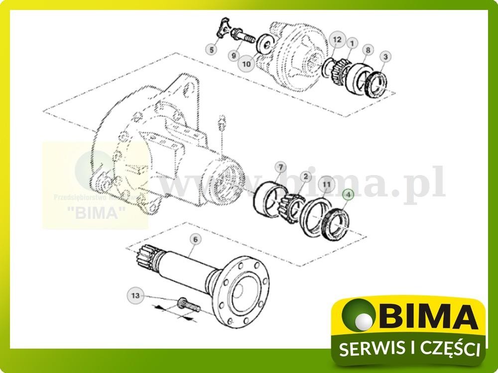 Uszczelniacz tylnej osi John Deere 6420S,6425,6430,6505 — zdjęcie 2