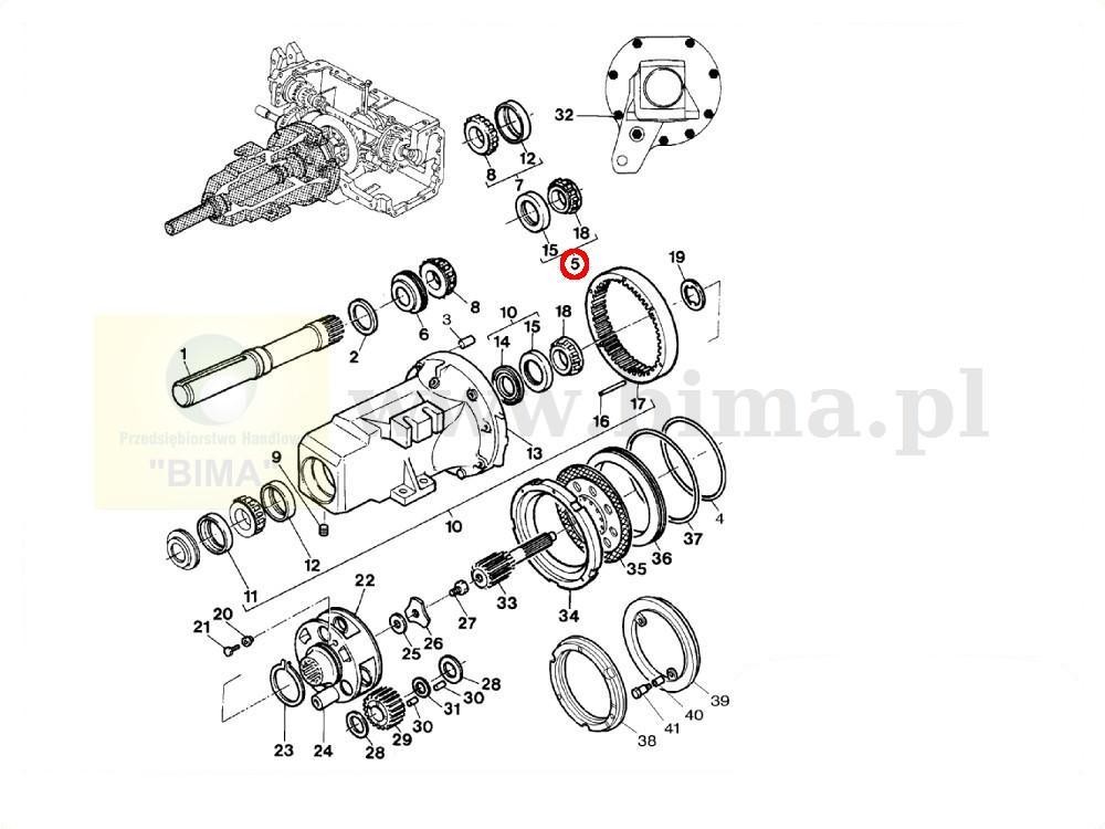 Łożysko półosi tylnej MF Massey Ferguson 3655,3680,6180 — zdjęcie 2