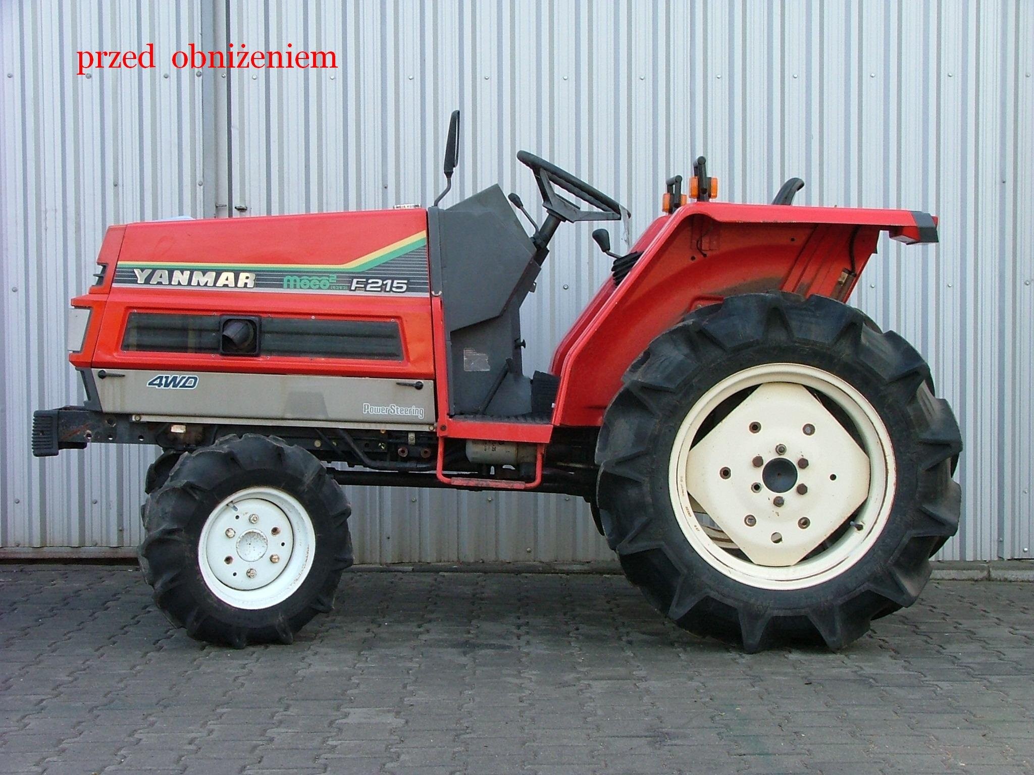 Mini traktorek Yanmar F215 obniżany, 21KM, 4x4 — zdjęcie 4