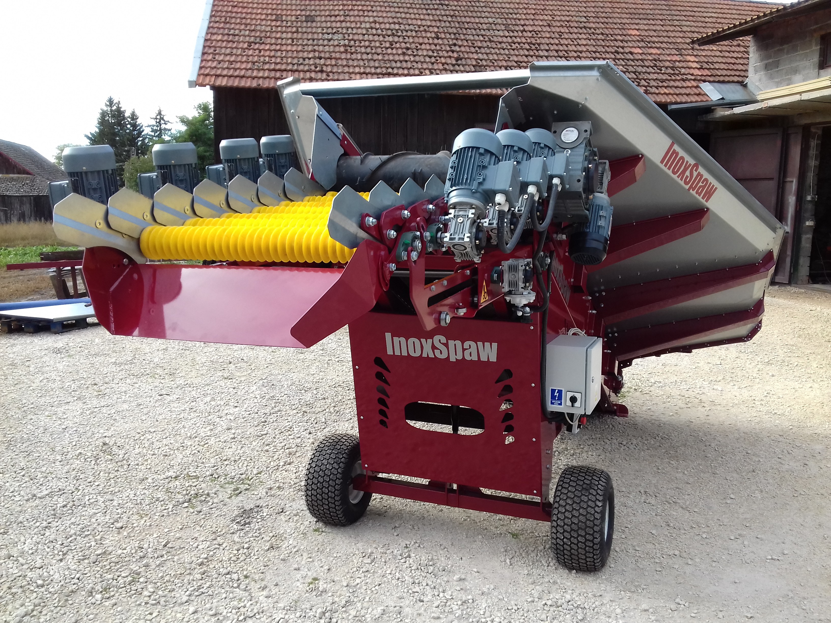 Kosz przyjęciowy T800 N7N receiving hopper bunkier rolki spiralne  — zdjęcie 4