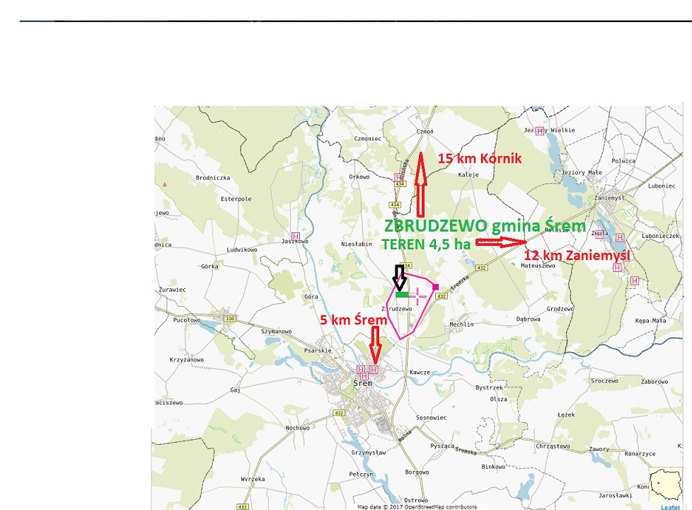ZBRUDZEWO k/Śremu 4,5 ha sprzedam — zdjęcie 4