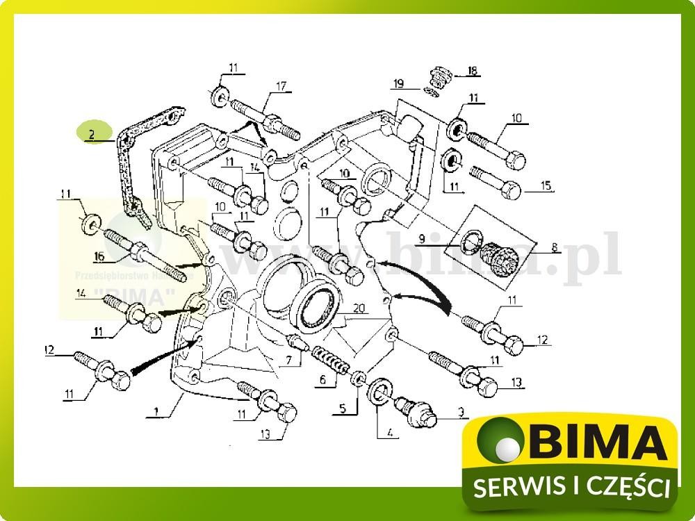 Uszczelka obudowy silnika Renault CLAAS Ares 540,550 — zdjęcie 2